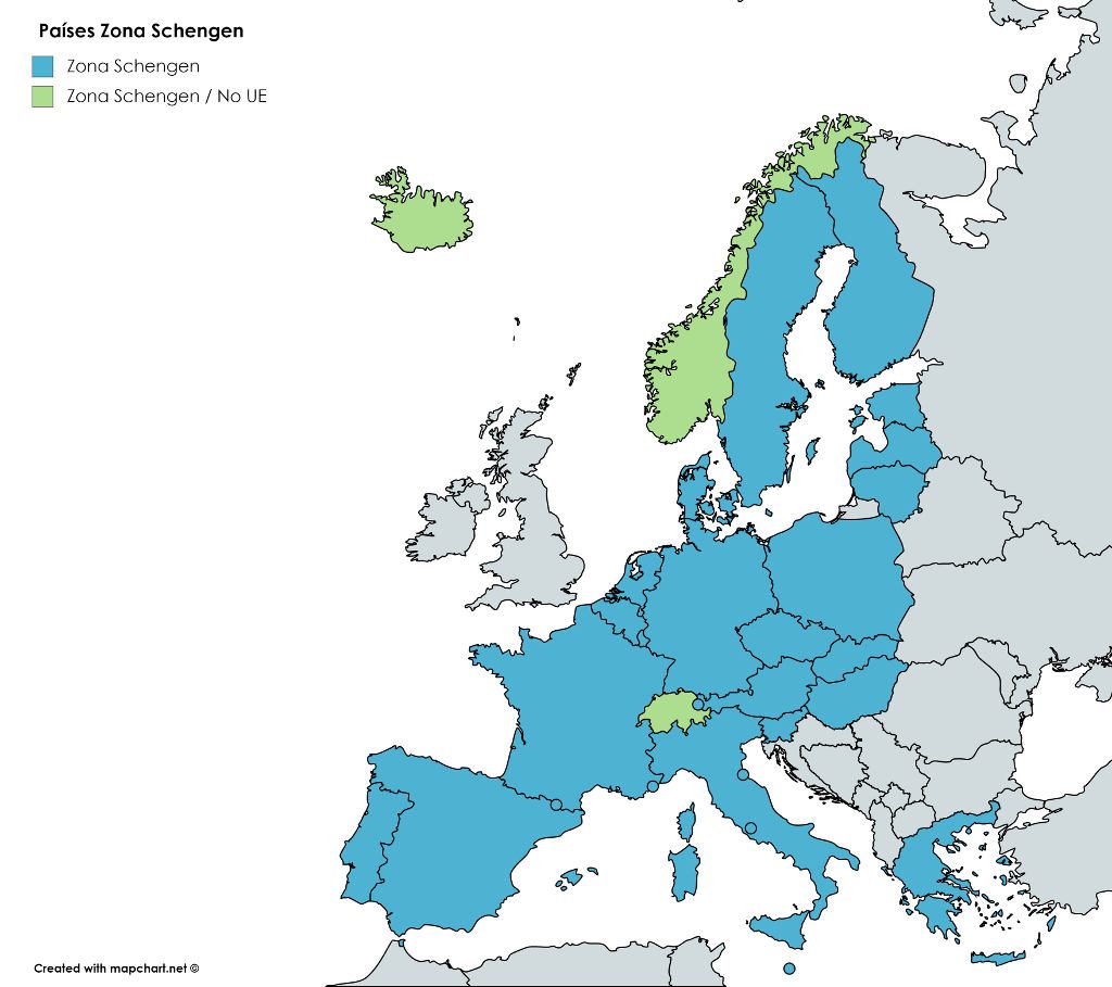 Requisitos para viajar a Europa Zona Schengen