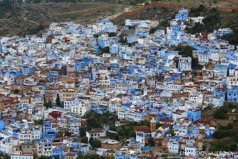 la ciudad azul de marruecos