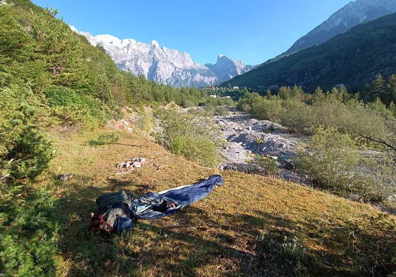 freedom camping en albania