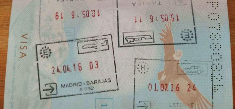 sellos en el pasaporte